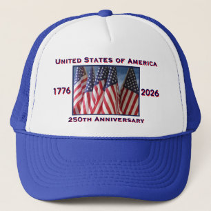 250-årsdagen USA Patriotic Royal Blue Keps