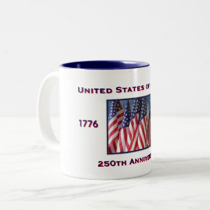 250-årsdagen USA Patriotic Två-Tonad Mugg