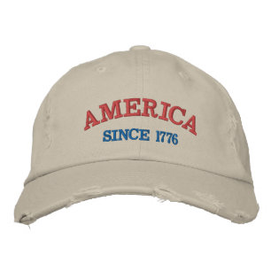 250-årsfirande Amerika sedan 1776 Patriotiskt Broderad Keps