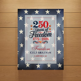 250-årsfirande Frihetsparty Poster