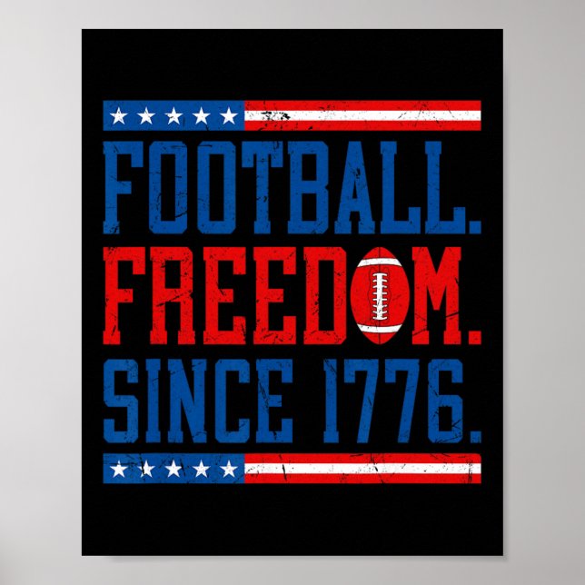 250-årsfirande Usa 250 år Footll _1  Poster (Framsidan)