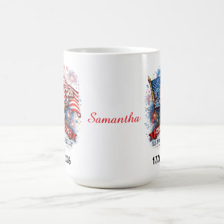 250-årsfirande USAs självständighetsdag 1776 - 202 Kaffemugg