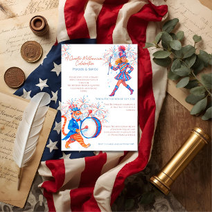 250-årsjubileets patriotiska parad & Soaré Inbjudningar