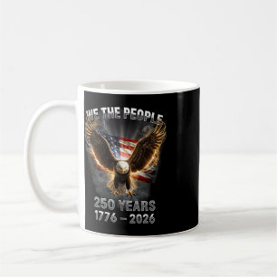 250-årsjubileum 1776-2026 Amerika Flagga Örn 4:e Kaffemugg
