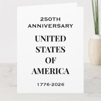 250-årsjubileum 1776–2026 – USA Premium Tändare Kort