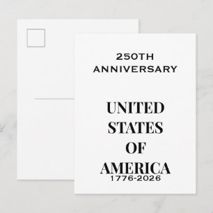250-årsjubileum 1776–2026 – USA Premium Tändare Vykort