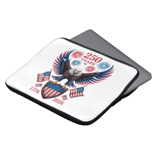 250-årsjubileum 250 år USA 1776 Laptop Fodral (Framsida topp)