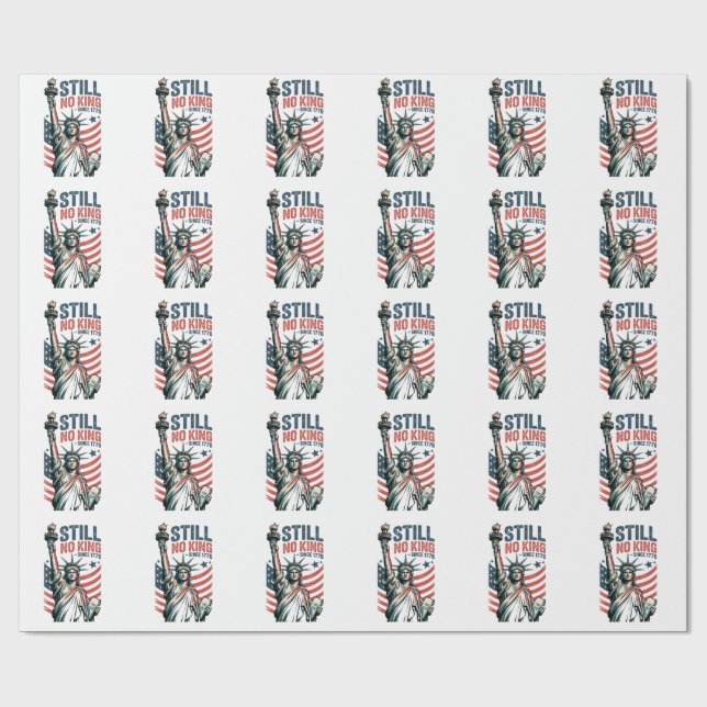 250-årsjubileum 250:e 4:e juli 1776-2026 Patriotis Presentpapper (Platt)