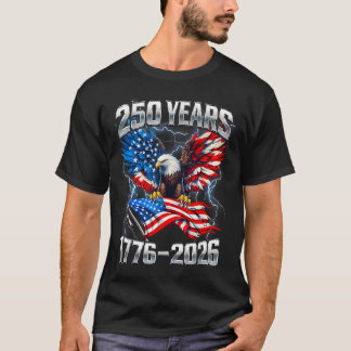 250-årsjubileum 4 juli 250 år amerikansk jubileum t shirt
