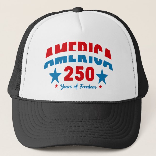 250-årsjubileum Amerika 4 juli Keps (Framsida)