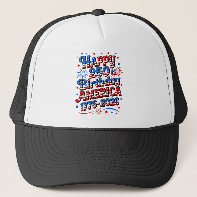 250-årsjubileum Amerika 4 juli Keps (Framsida)