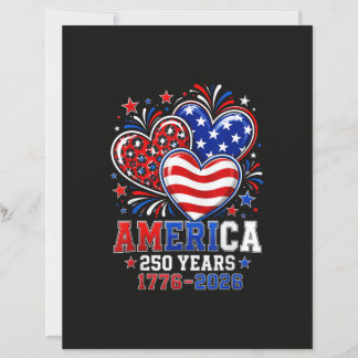 250-årsjubileum Amerika Flagga Hjärta 250 År Kvinn