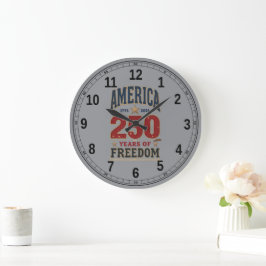 250-årsjubileum Amerika Frihet 1776 Patriotiska Rä Stor Klocka