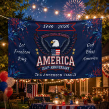 250-årsjubileum Amerika Örn Patriotisk Banner