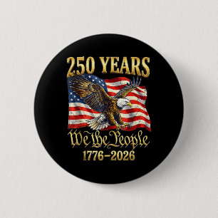 250-årsjubileum Amerika USA 250 år Vi Folket Födel Knapp