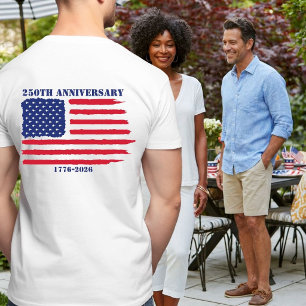 250-årsjubileum Amerikansk flagga Jet Fighter Flyg T Shirt
