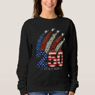 250-årsjubileum Blommig Jetjakt Patriotisk T Shirt