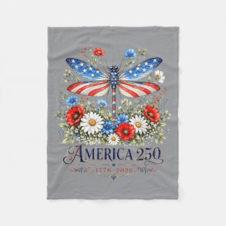 250-årsjubileum Dragoy Usa Flagga Patriotisk 4:e J Fleecefilt