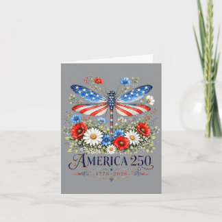 250-årsjubileum Dragoy Usa Flagga Patriotisk 4:e J Kort
