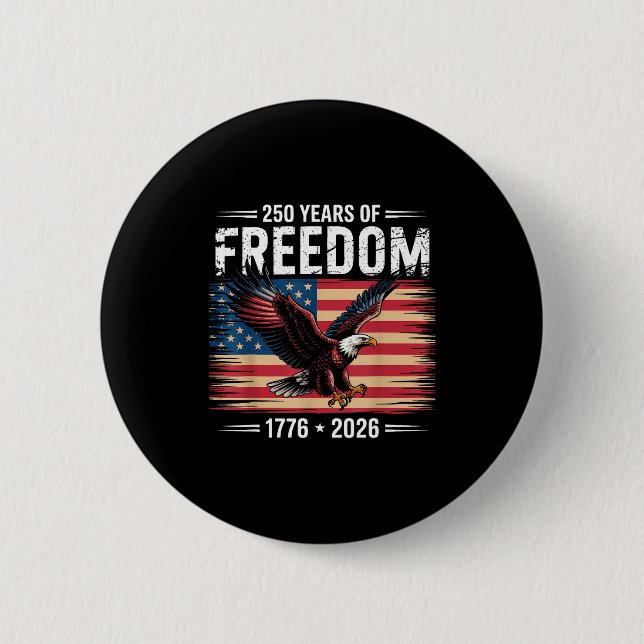250-årsjubileum för Amerika 2026 år av frihet  Knapp (Framsida)