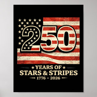 250-årsjubileum för Amerika America 250 Usa 250t Poster