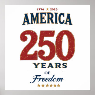 250-årsjubileum för amerikansk frihet 1776 Celebra Poster