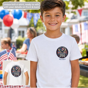250-årsjubileum för amerikansk frihet patriotisk t shirt