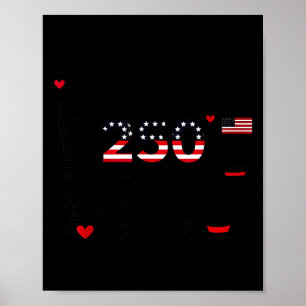 250-årsjubileum för amerikansk oberoende 250 år poster
