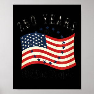 250-årsjubileum för amerikansk oberoende 250 år poster