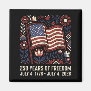 250-årsjubileum för amerikansk självständighet 250 magnet