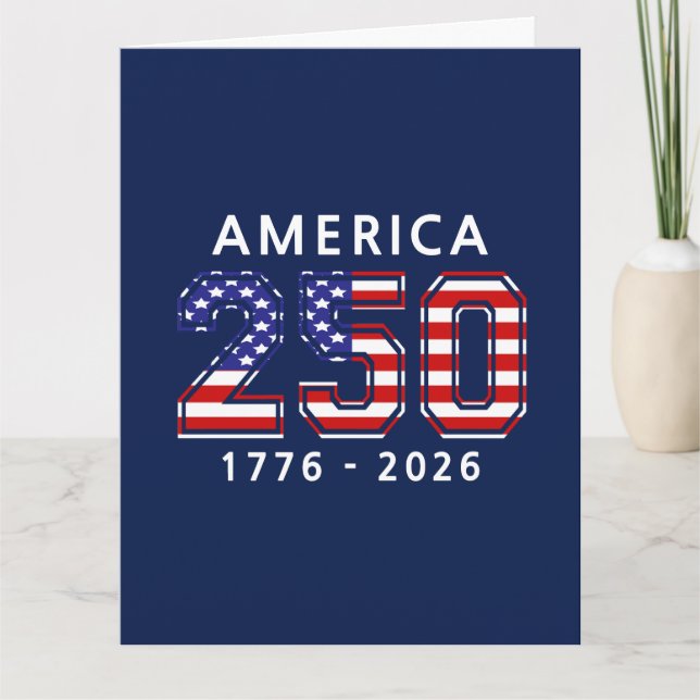 250-årsjubileum för Amerikas förenta stater Kort (Framsida)