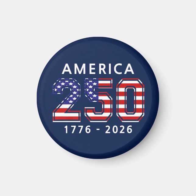 250-årsjubileum för Amerikas förenta stater Magnet (Framsidan)