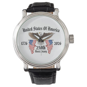 250-årsjubileum för USA 4 juli självständighetsdag Armbandsur