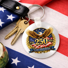 250-årsjubileum för USA Örnemblem Nyckelring