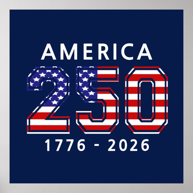 250-årsjubileum för USA Poster (Framsidan)