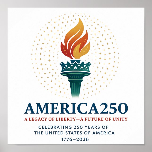 250-årsjubileum för USA Poster (Framsidan)