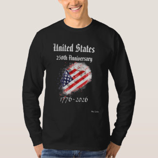 250-årsjubileum för USA T Shirt