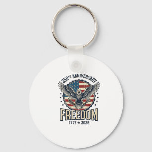 250-årsjubileum Freedom Eagle Patriotisk Vintage  Nyckelring