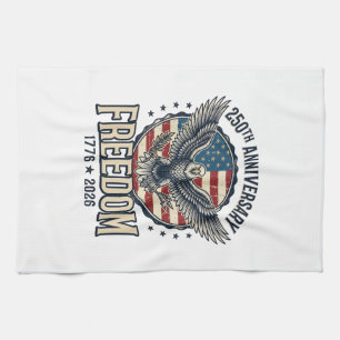 250-årsjubileum Frihet Eagle Patriotisk Vintage  Kökshandduk