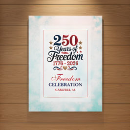 250-årsjubileum Frihetshimmel Poster