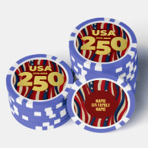 250-årsjubileum Golden USA Amerikansk flagga