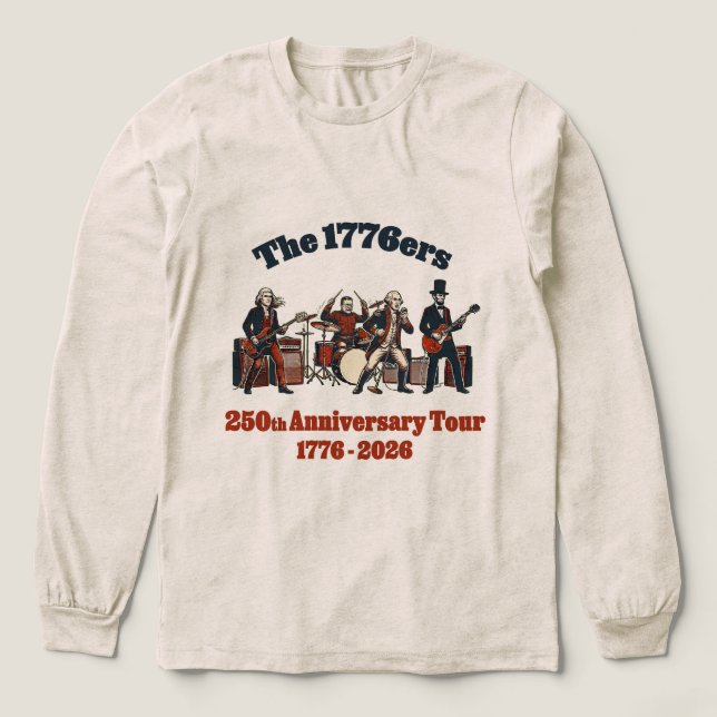 250-årsjubileum – Grundlagsfäderna Roligt Present T Shirt (Design framsida)