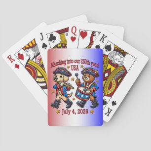 250-årsjubileum i den fjärde juli i USA Casinokort