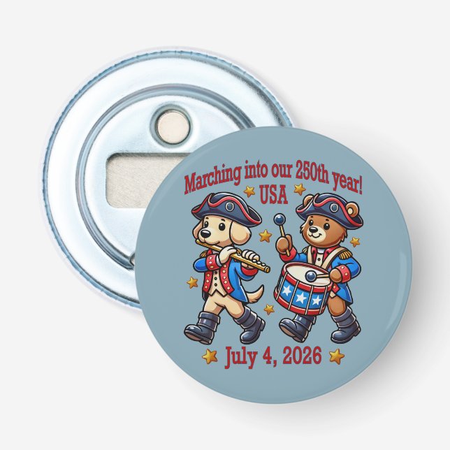 250-årsjubileum i den fjärde juli i USA Flasköppnare (Framsidan)