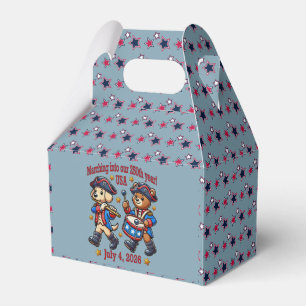 250-årsjubileum i den fjärde juli i USA Presentaskar