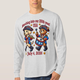 250-årsjubileum i den fjärde juli i USA T Shirt