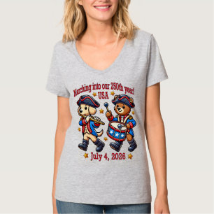 250-årsjubileum i den fjärde juli i USA T Shirt