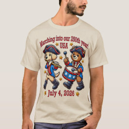 250-årsjubileum i den fjärde juli i USA T Shirt