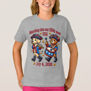 250-årsjubileum i den fjärde juli i USA T Shirt