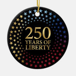250-årsjubileum, patriotisk familjeskatt julgransprydnad keramik